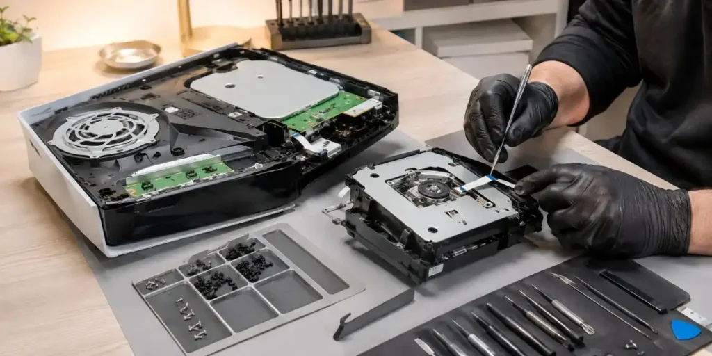 gaming console disc drive repair