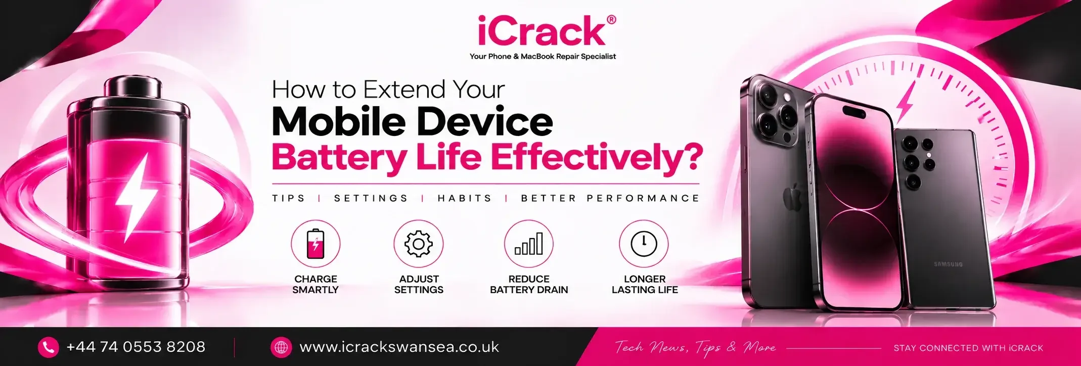 iCrack Swansea Battery Life Tips